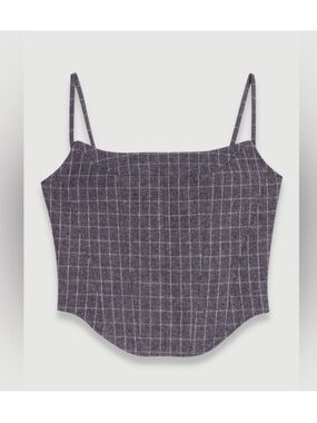 NWT Maje Checkered Top Women’s 3